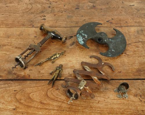 A CEREMONIAL AXE HEAD, POSSIBLY SOUTH EAST ASIAN, TOGETHER WITH FIVE OTHER ITEMS (6)