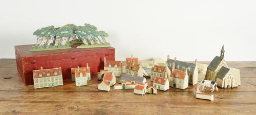 A BELGIAN 'LA JOUET BEIGE' WOODEN MONASTERY