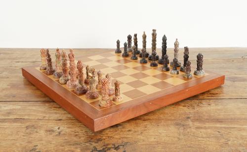 A COLLECTION OF MODERN CHESS SETS (7 SETS AND 5 BOARDS)