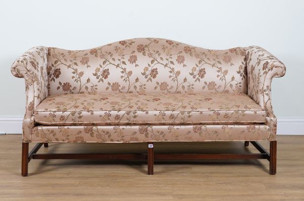 A GEORGE III STYLE HUMPBACK SOFA