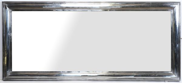 A SET OF THREE MODERN METAL FRAMED RECTANGULAR MIRRORS (3)