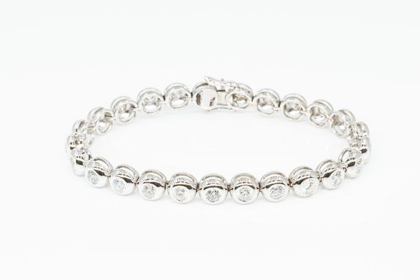 A 3.75 CARAT DIAMOND LINE BRACELET