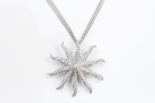 A CRIVELLI DIAMOND SUN PENDANT