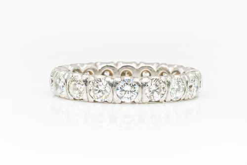 A 3.60 CARAT DIAMOND FULL ETERNITY RING
