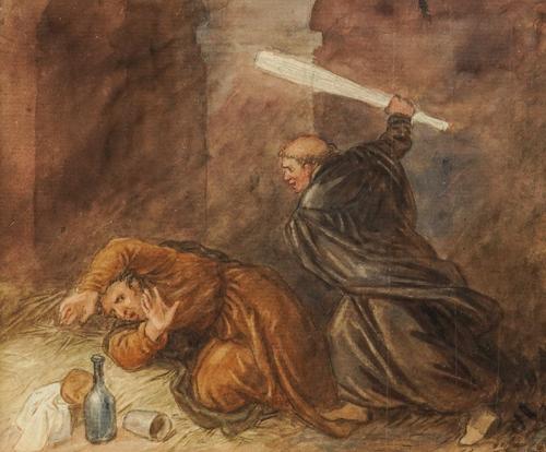 ***CMB with line 2 (lot 42 Jan 24)*** ATTRIBUTED TO JOHN MASSEY WRIGHT (BRITISH, 1777-1866)