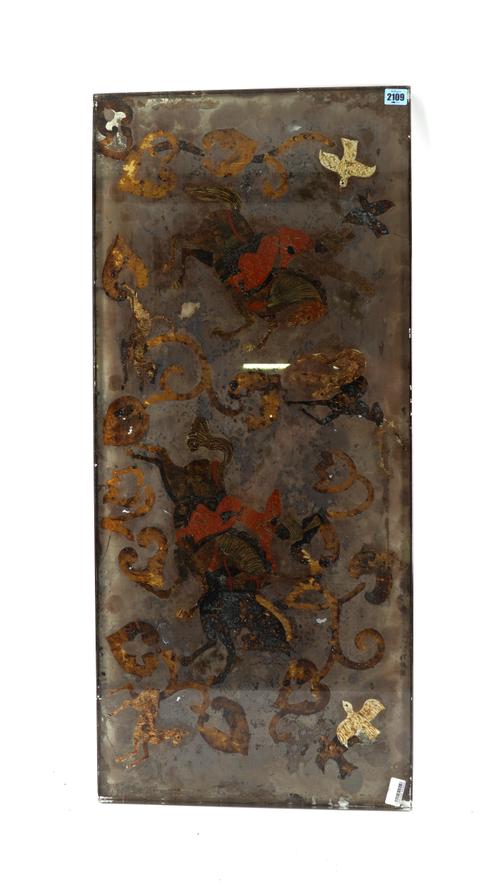 A MID 20TH CENTURY HEAVY GLASS TABLE TOP