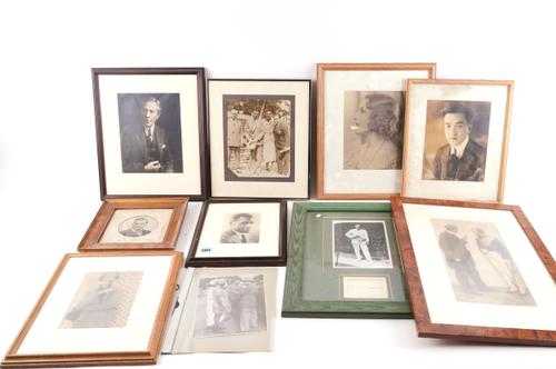A LARGE GROUP OF EARLY 20TH CENTURY BLACK AND WHITE PHOTOGRAPHS, SOME WITH SIGNATURES