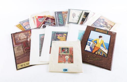 A COLLECTION OF EARLY TO MID 20TH CENTURY ADVERTISING CARDS AND PAPER ITEMS