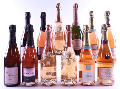 12 BOTTLES PINK CHAMPAGNE