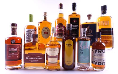 12 BOTTLES WHISKY/WHISKEY