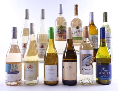 12 BOTTLES AMERICAN WHITE WINE