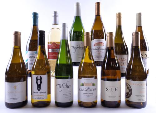 12 BOTTLES AMERICAN WHITE WINE