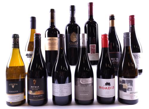 9 BOTTLES CANADIAN RED AND 3 WHITE WINE