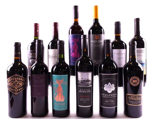 12 BOTTLES AMERICAN AND MEXICAN RED WINE