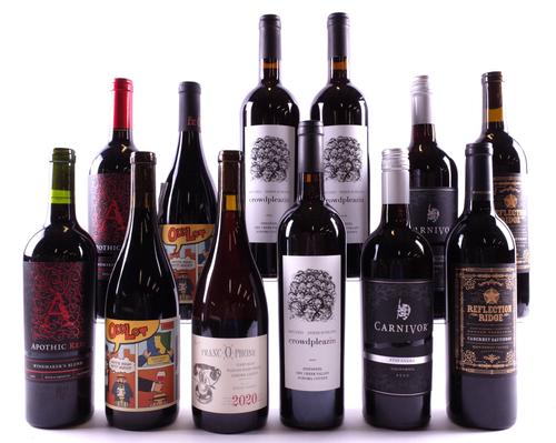 12 BOTTLES AMERICAN RED WINE