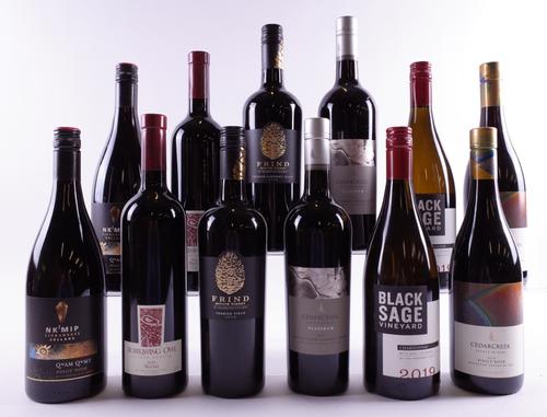 10 BOTTLES CANADIAN RED AND 2 WHITE WINE
