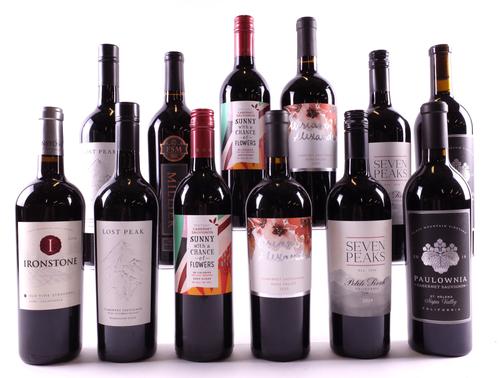 12 BOTTLES AMERICAN RED WINE