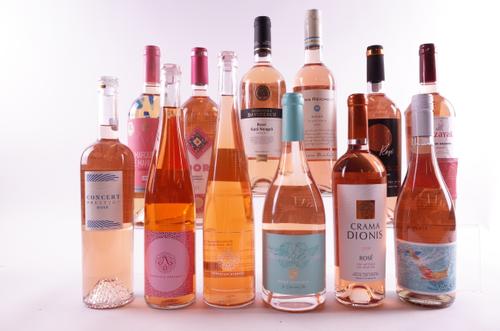 12 BOTTLES EUROPEAN AND EASTERN EUROPEAN ROSÉ WINES