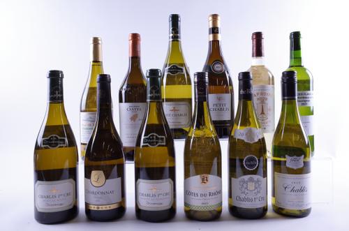 12 BOTTLES FRENCH WHITE WINE