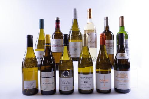 12 BOTTLES FRENCH WHITE WINE