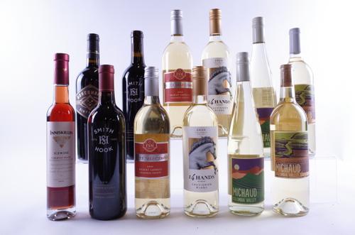 8 BOTTLES CANADIAN WHITE, 3 RED AND 1 ICEWINE