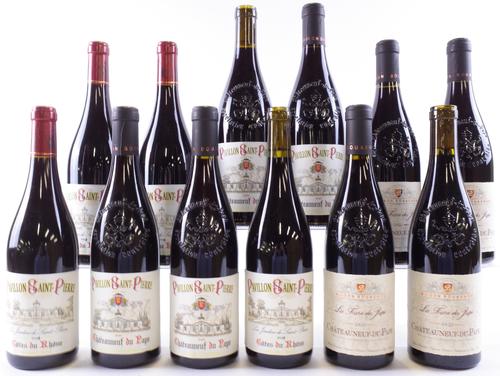 12 BOTTLES RHÔNE VALLEY RED WINE