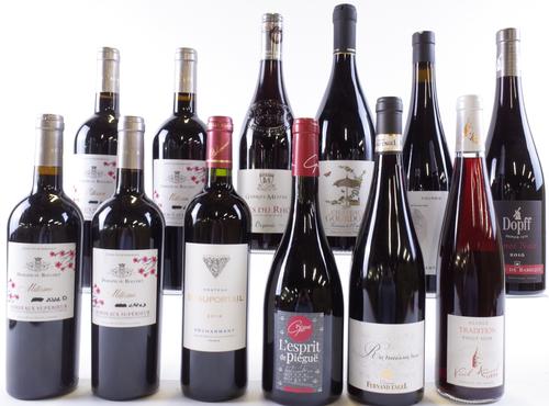 12 BOTTLES FRENCH RED WINE