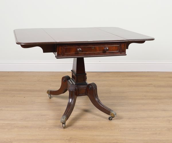 A REGENCY MAHOGANY PEMBROKE TABLE