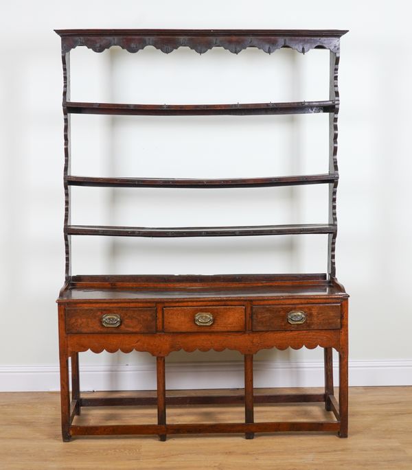 A 18TH CENTURY OAK DRESSER