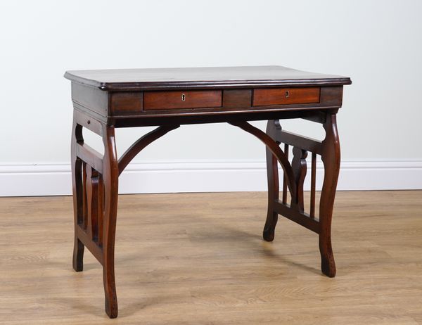 A 19TH CENTURY CONTINENTAL FRUITWOOD SIDE TABLE