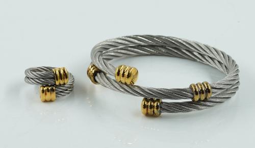 PHILIPPE CHARRIOL BRACELET AND RING SET