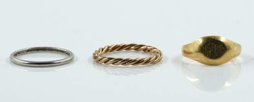 THREE GOLD RINGS