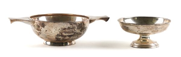 TWO SILVER BOWLS (2)