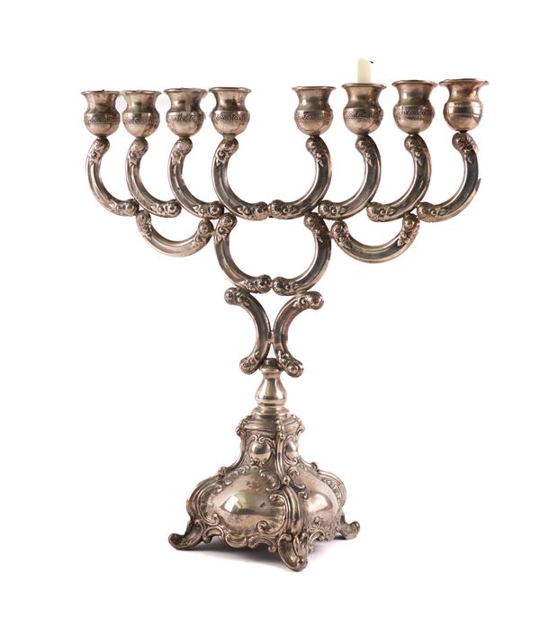 AN ISRAELI EIGHT LIGHT MENORAH