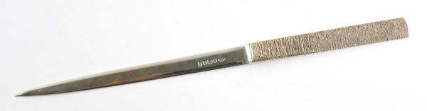 A STUART DEVLIN SILVER PAPER KNIFE