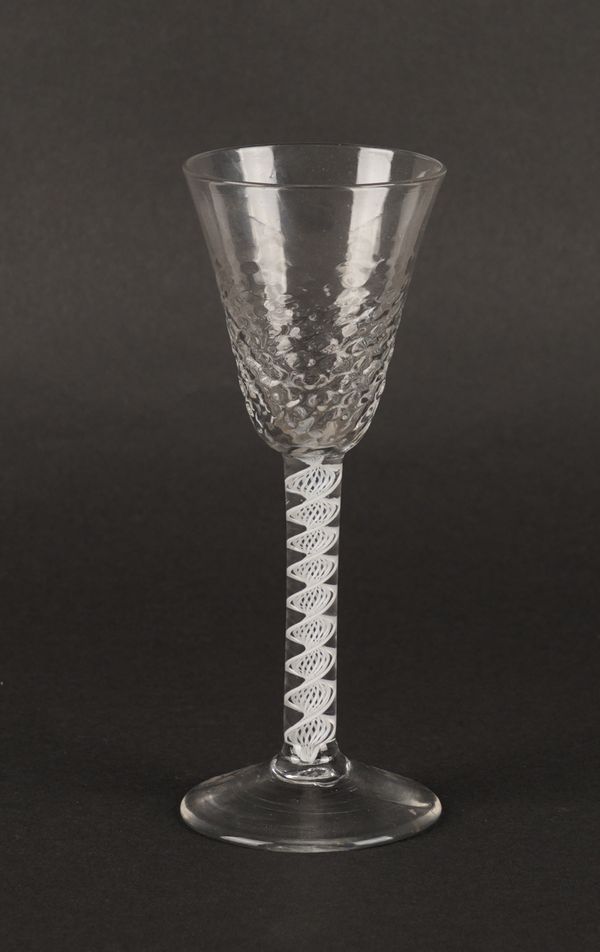 AN OPAQUE TWIST WINE GLASS