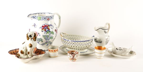 A GROUP OF MOSTLY BRITISH CERAMICS