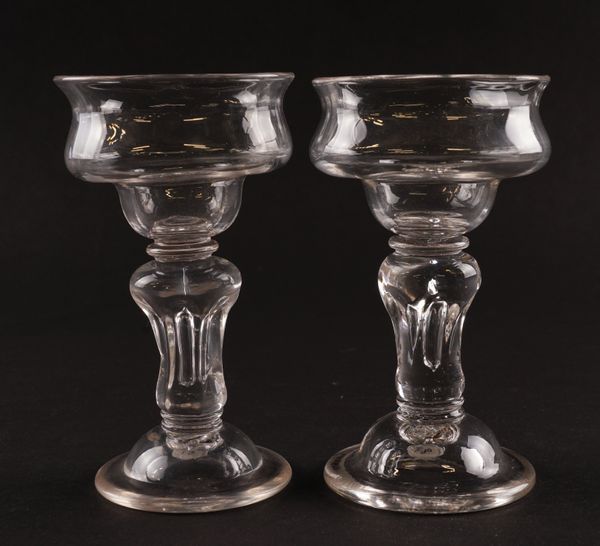 A PAIR OF SWEETMEAT GLASSES (2)