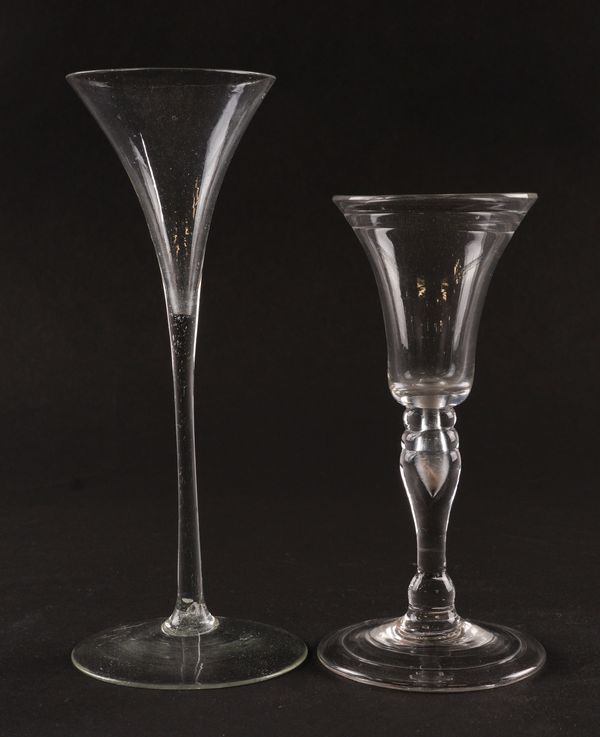 TWO CONTINENTAL GLASS DRINKING GLASSES (2)