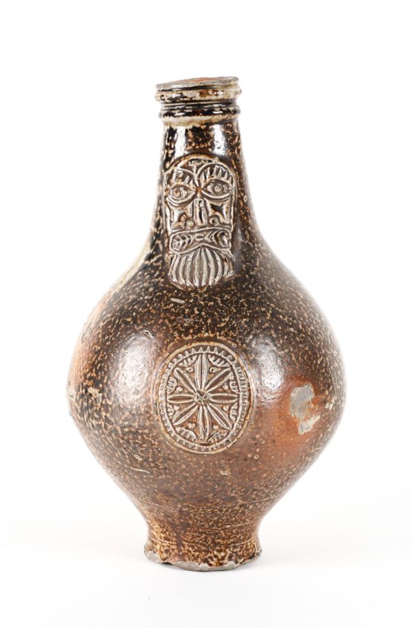 A GERMAN STONEWARE BELLARMINE