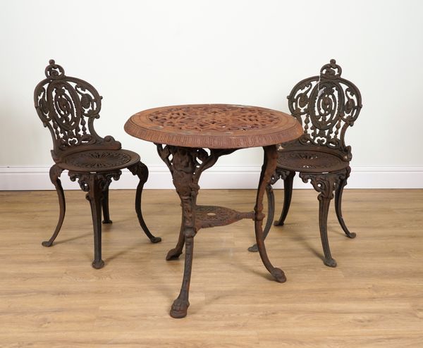 A CAST IRON CIRCULAR TABLE (3)