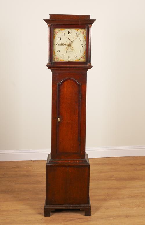 W STEPHENSON: AN OAK LONGCASE CLOCK