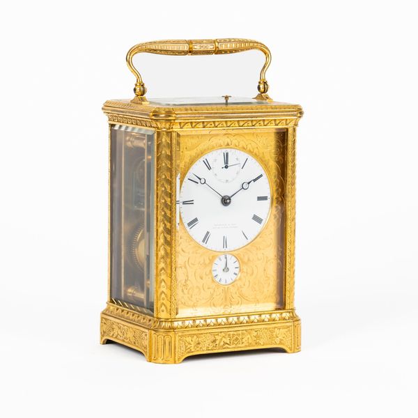 A FINE FRENCH GRANDE SONNERIE STRIKING AND REPEATING CARRIAGE CLOCK WITH DUPLEX ESCAPEMENT