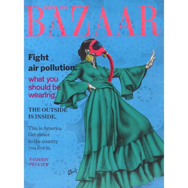 A GROUP OF POSTERS INCLUDING  ‘BAZAAR MAGAZINE: FIGHT AIR POLLUTION’ AND OTHER ANTI-WAR EXAMPLES (12)