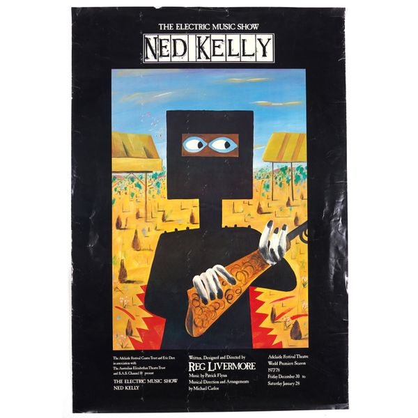 A GROUP OF THEATRE AND PERFORMANCE ADVERTISING POSTERS INCLUDING THE ELECTRIC MUSIC SHOW NED KELLY (12)