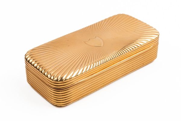 A RECTANGULAR GOLD BOX
