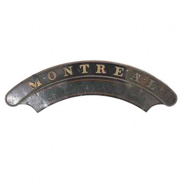 RAILWAY INTEREST, A LOCOMOTIVE NAMEPLATE ‘MONTREAL’