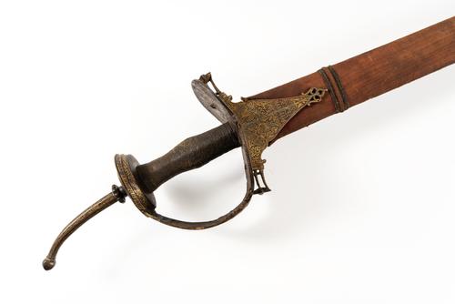 A DECORATED INDIAN FIRANGI TYPE SWORD