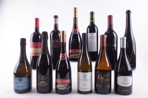 TEN BOTTLES VARIOUS RED AND WHITE WINE AND TWO SPARKLING