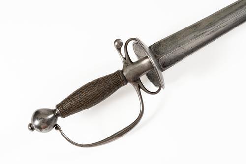 A CONTINENTAL SMALL-SWORD WITH WIRE-WOUND GRIP